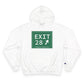 Vintage Exit 28 Merritt Parkway Sign Champion Hoodie