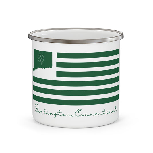 Burlington Connecticut St. Patrick’s Day Flag Enamel Camping Mug