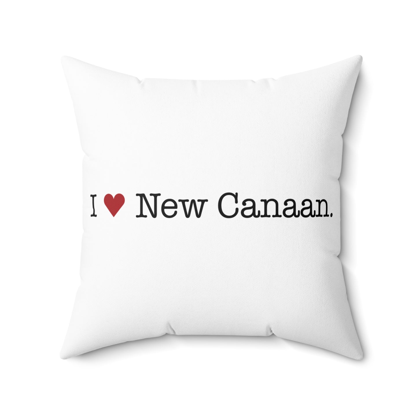 I Heart New Canaan. Spun Polyester Square Pillow