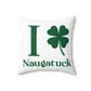 I Clover Naugatuck Spun Polyester Square Pillow