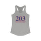 203 Wallingford Red White & Blue Women's Ideal Racerback Tank Top
