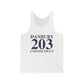 Danbury 203 Connecticut Unisex Jersey Tank Top