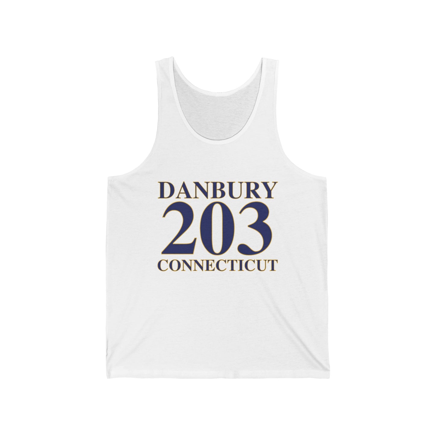 Danbury 203 Connecticut Unisex Jersey Tank Top