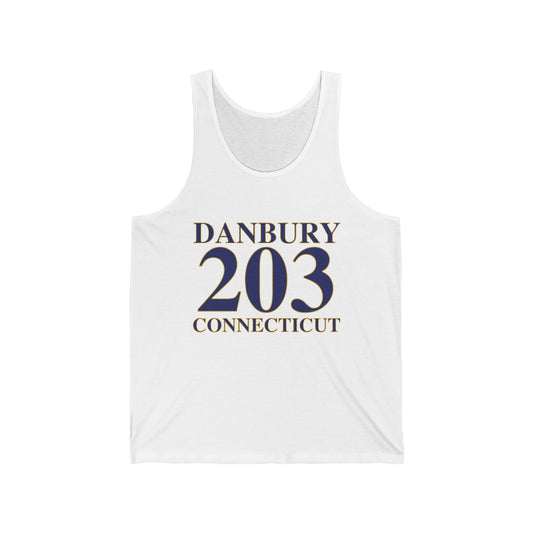 Danbury 203 Connecticut Unisex Jersey Tank Top