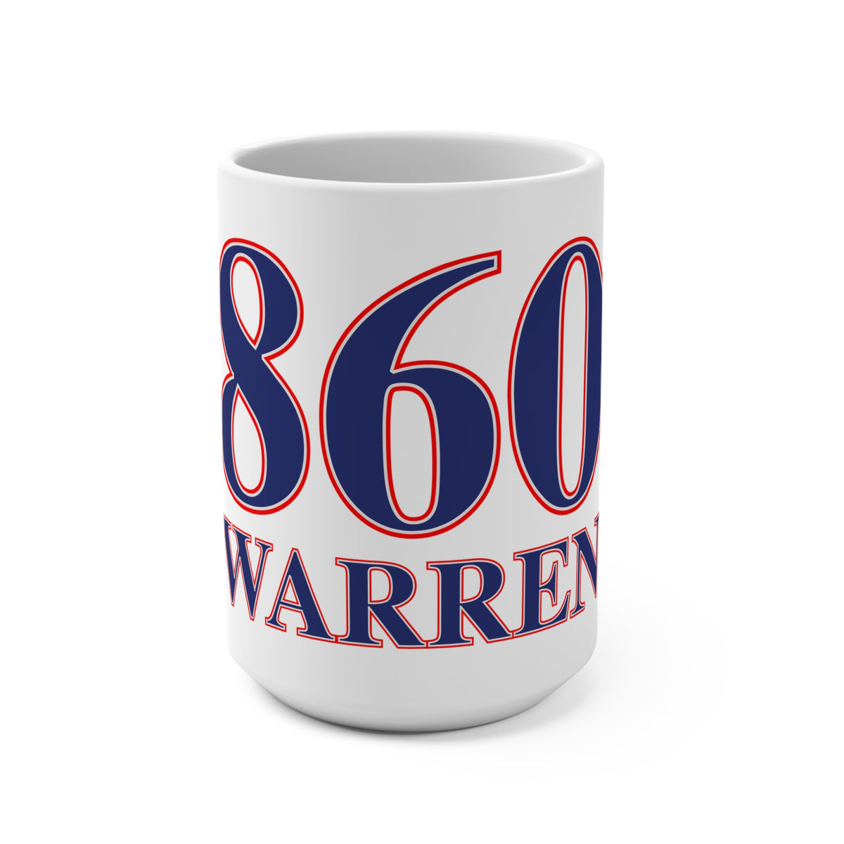 Warren Red, White & Blue Mug 15oz