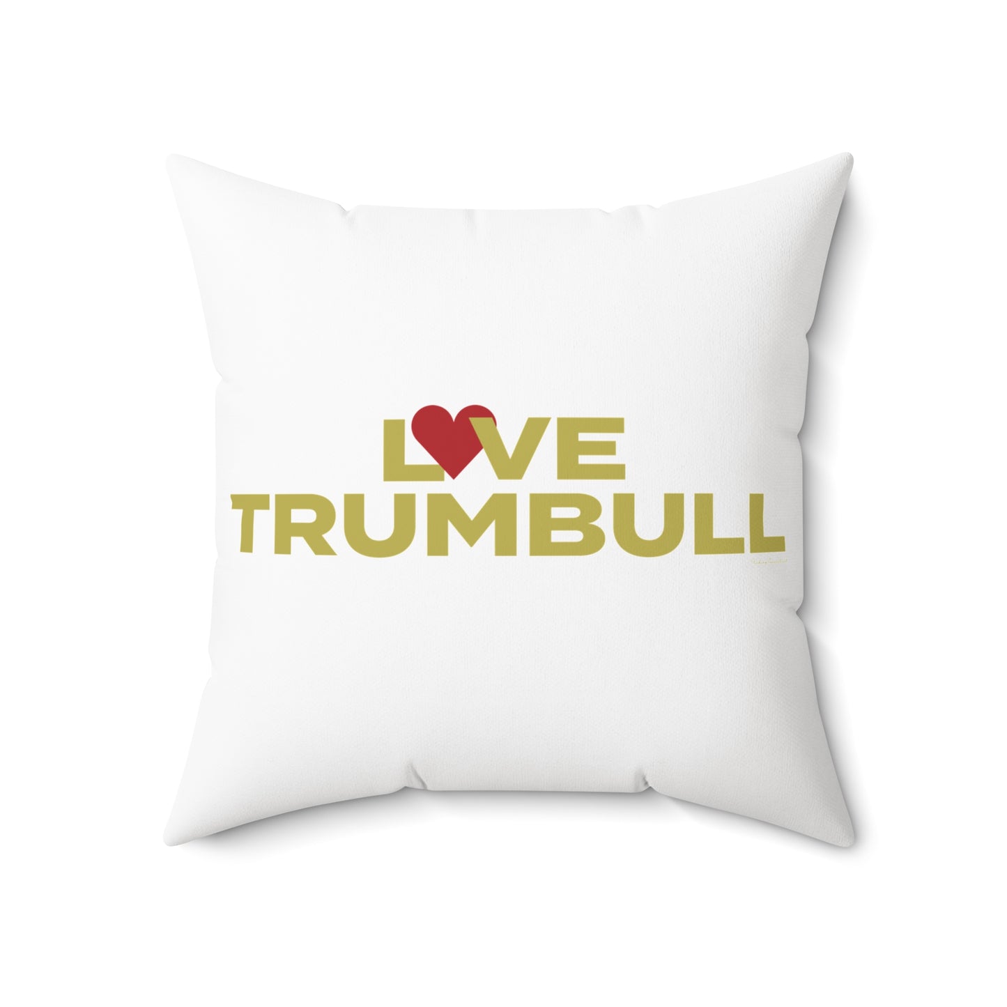 Love Trumbull Spun Polyester Square Pillow