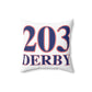 203 Derby Red White & Blue Spun Polyester Square Pillow