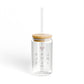 Lake Hills Vision Glass Can with Straw and Lid, 16oz
