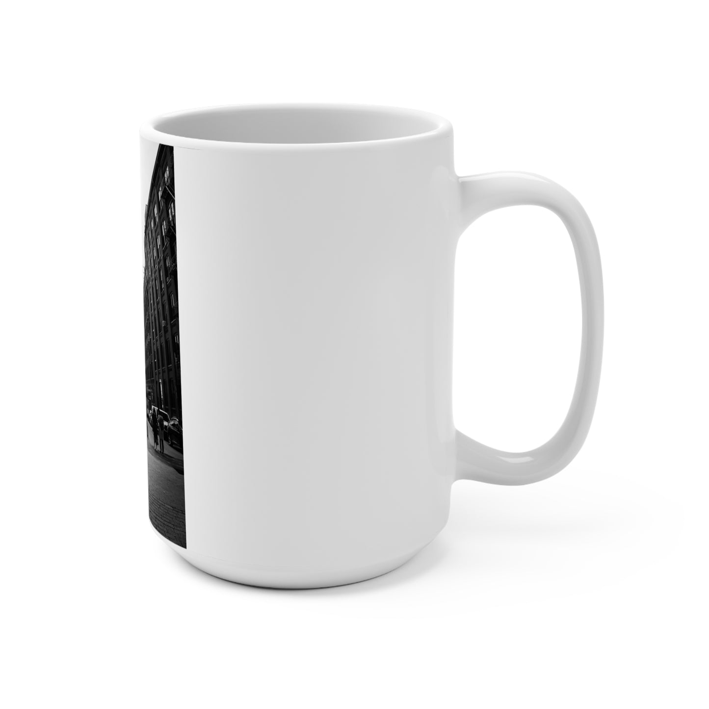 Manhattan Bridge Black and White Mug 15oz