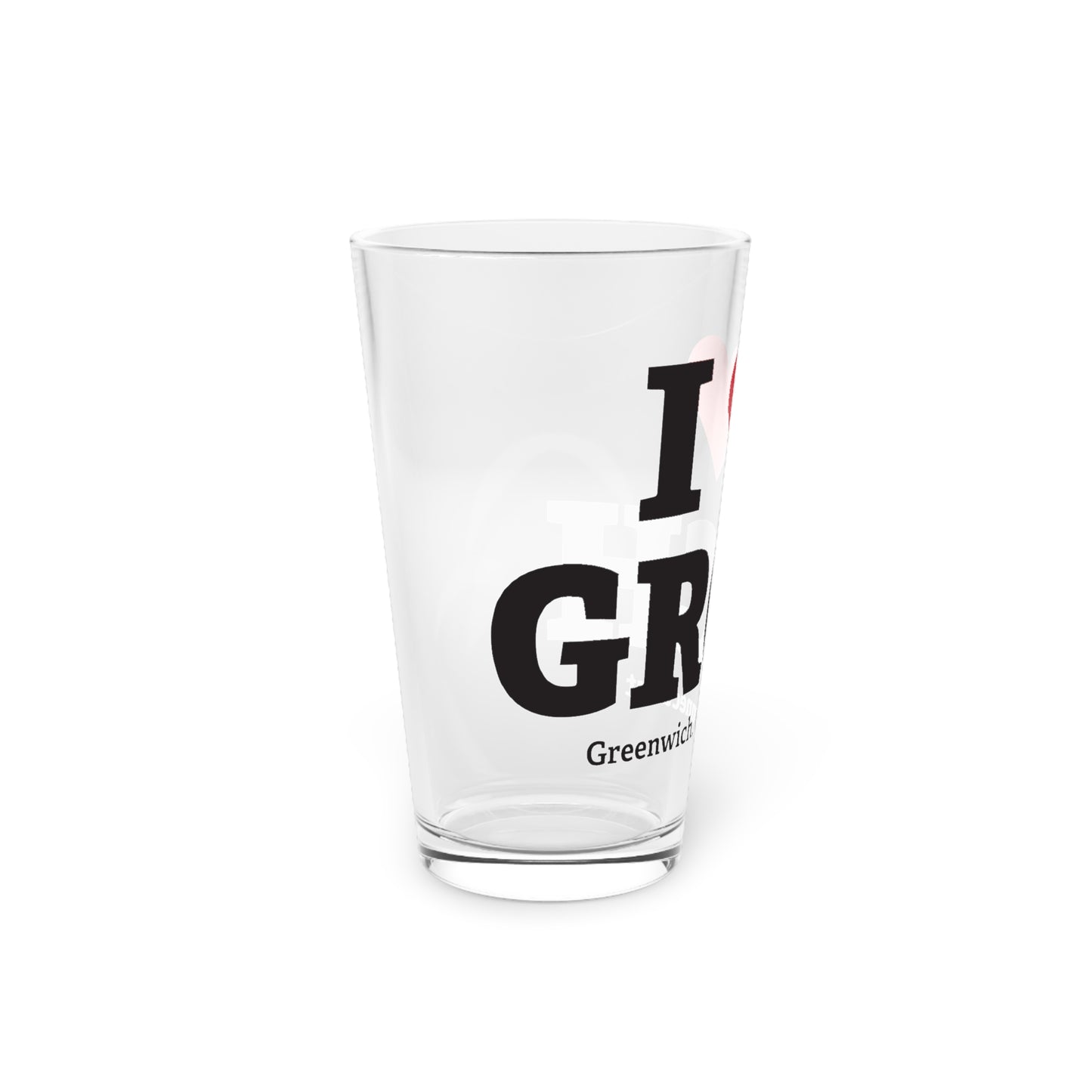 I Heart GRCH Pint Glass, 16oz