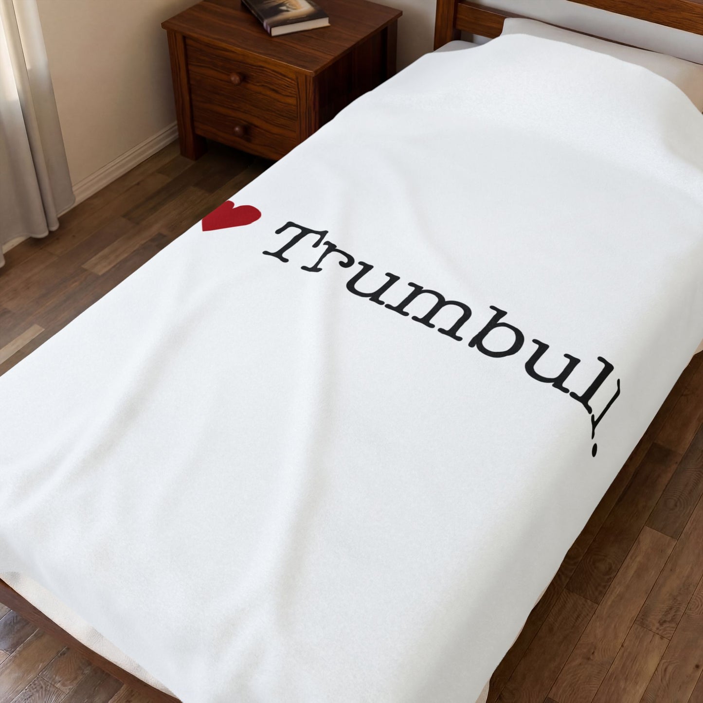 I Heart Trumbull. Velveteen Plush Blanket