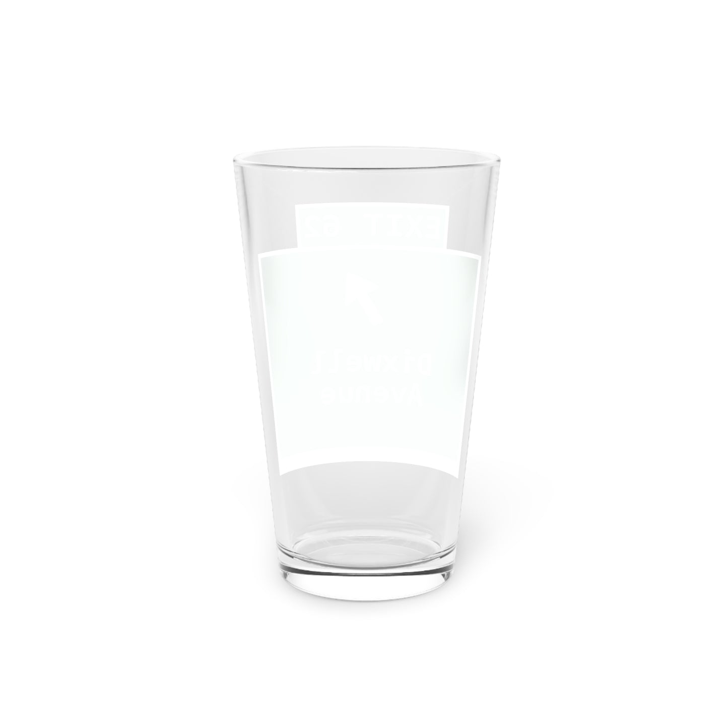Vintage WCP Exit 62 Sign Pint Glass, 16oz