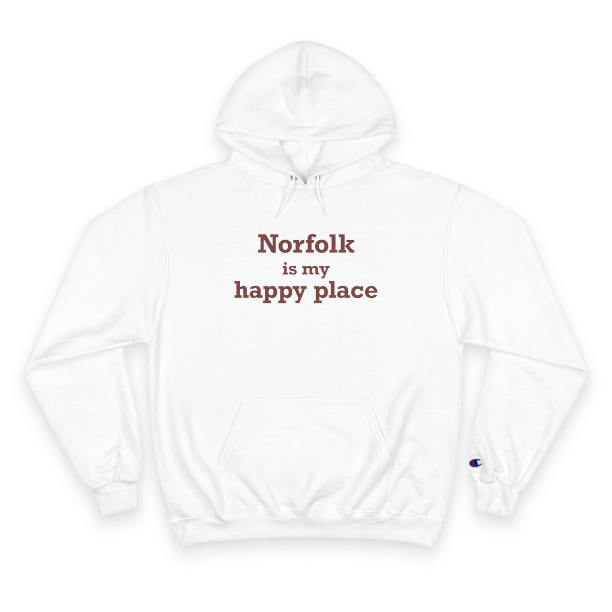 Norfolk is My Happy Place Champion Hoodie