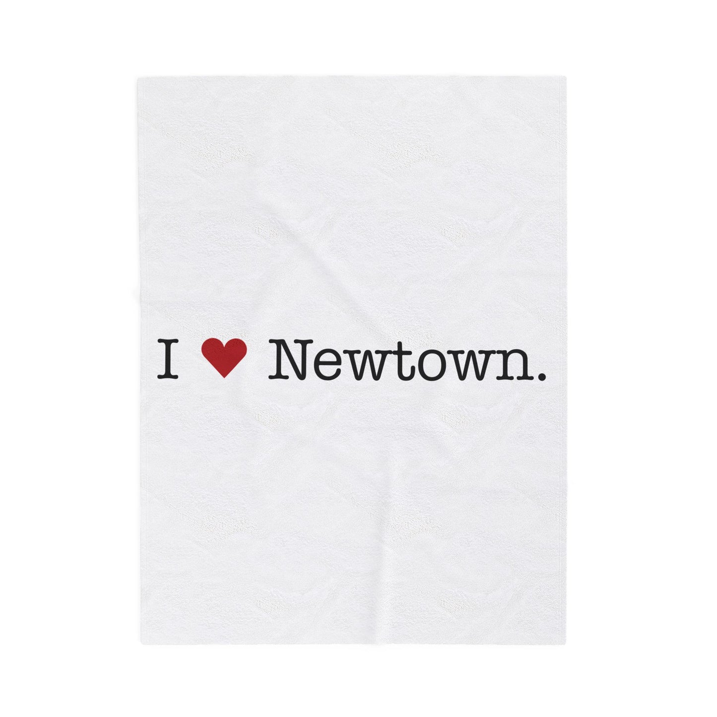 I Heart Newtown. Velveteen Plush Blanket