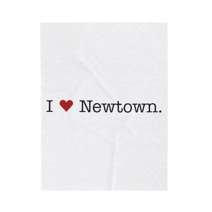 I Heart Newtown. Velveteen Plush Blanket