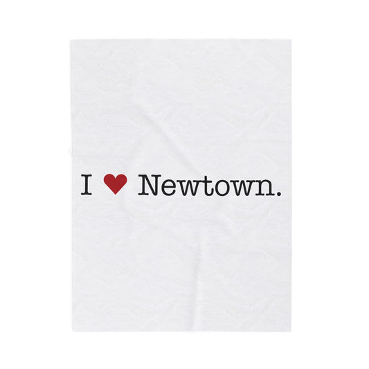 I Heart Newtown. Velveteen Plush Blanket