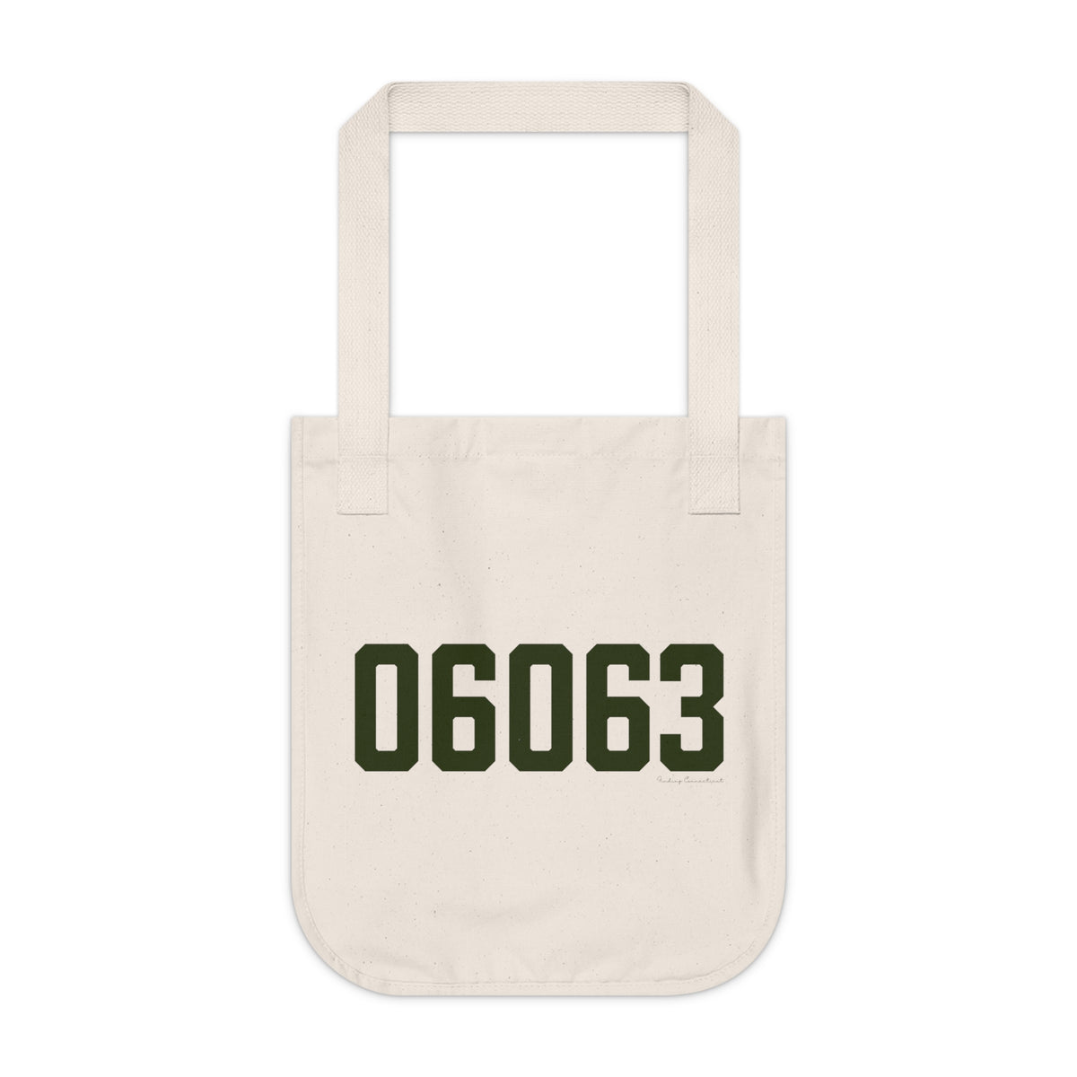06063 Barkhamsted Connecticut Zip Code Organic Canvas Tote Bag