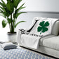 I Clover Black Rock Sherpa Fleece Blanket