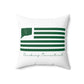 Simsbury Connecticut St. Patrick’s Day Flag Spun Polyester Square Pillow