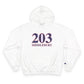 203 Middlebury Red White & Blue Champion Hoodie