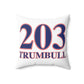 203 Trumbull Red White & Blue Spun Polyester Square Pillow