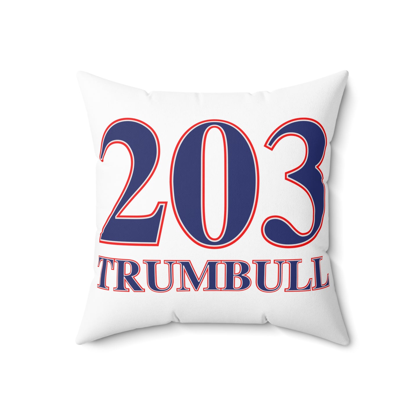 203 Trumbull Red White & Blue Spun Polyester Square Pillow