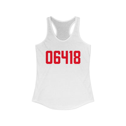 06418 Derby Connecticut Zip Code Women's Ideal Racerback Tank Top