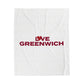 Love Old Greenwich  Velveteen Plush Blanket