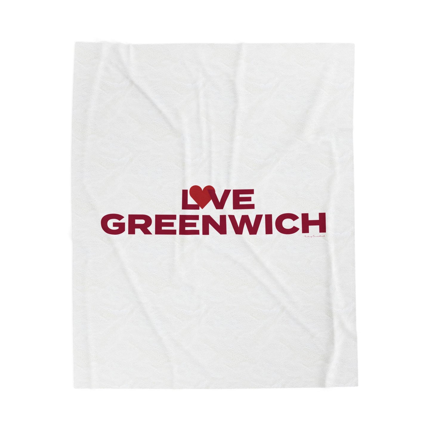 Love Old Greenwich  Velveteen Plush Blanket