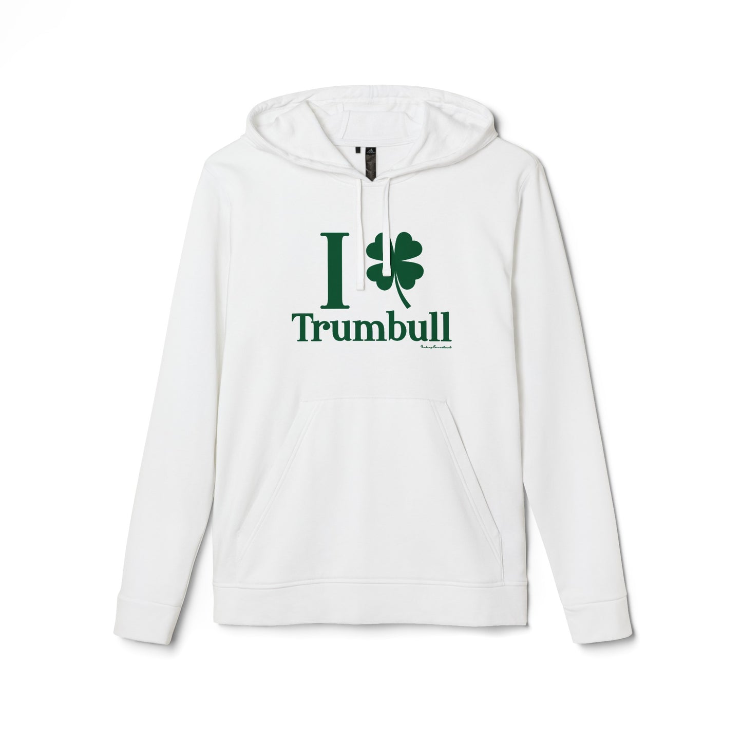 I Clover Trumbull (Green) adidas® Unisex Fleece Hoodie