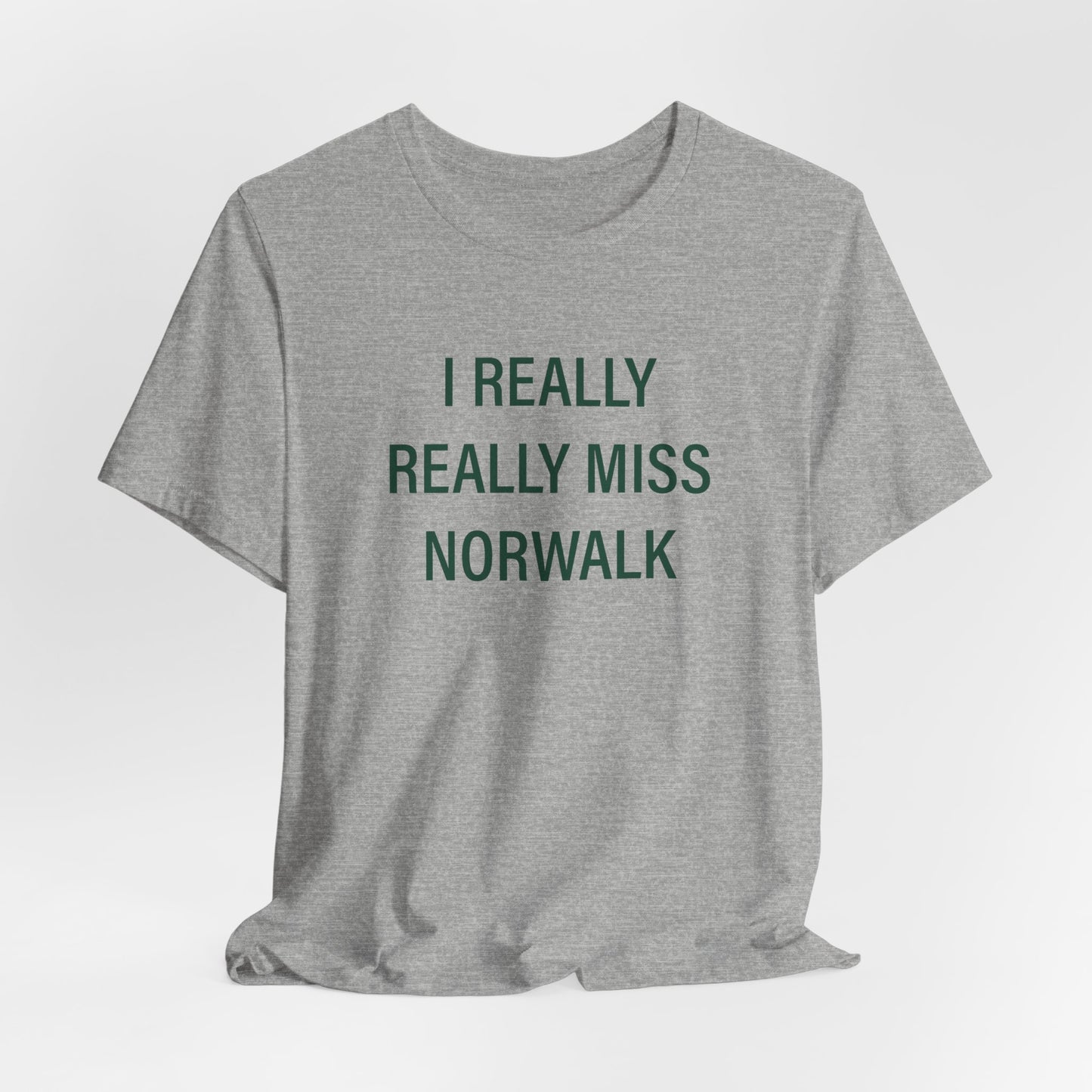 I Really Really Miss Norwalk  Unisex Jersey Short Sleeve T-Shirt