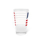 Woodstock Connecticut Flag Pint Glass, 16oz
