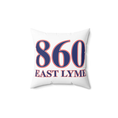 860 East Lyme Red, White & Blue Spun Polyester Square Pillow