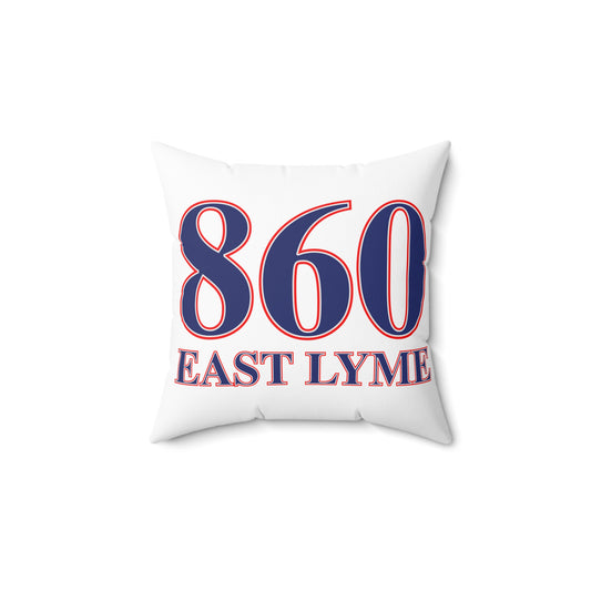 860 East Lyme Red, White & Blue Spun Polyester Square Pillow