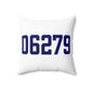 06279 Willington Connecticut Zip Code Spun Polyester Square Pillow