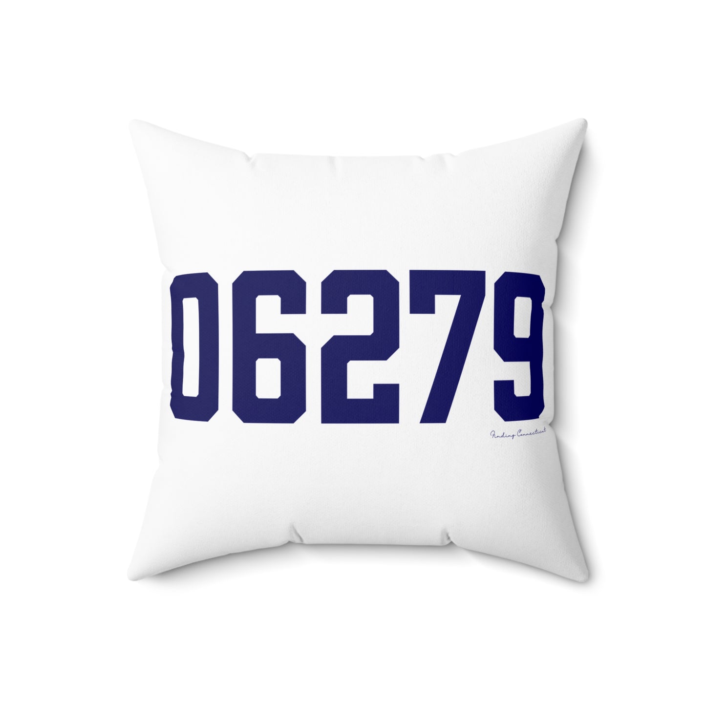 06279 Willington Connecticut Zip Code Spun Polyester Square Pillow