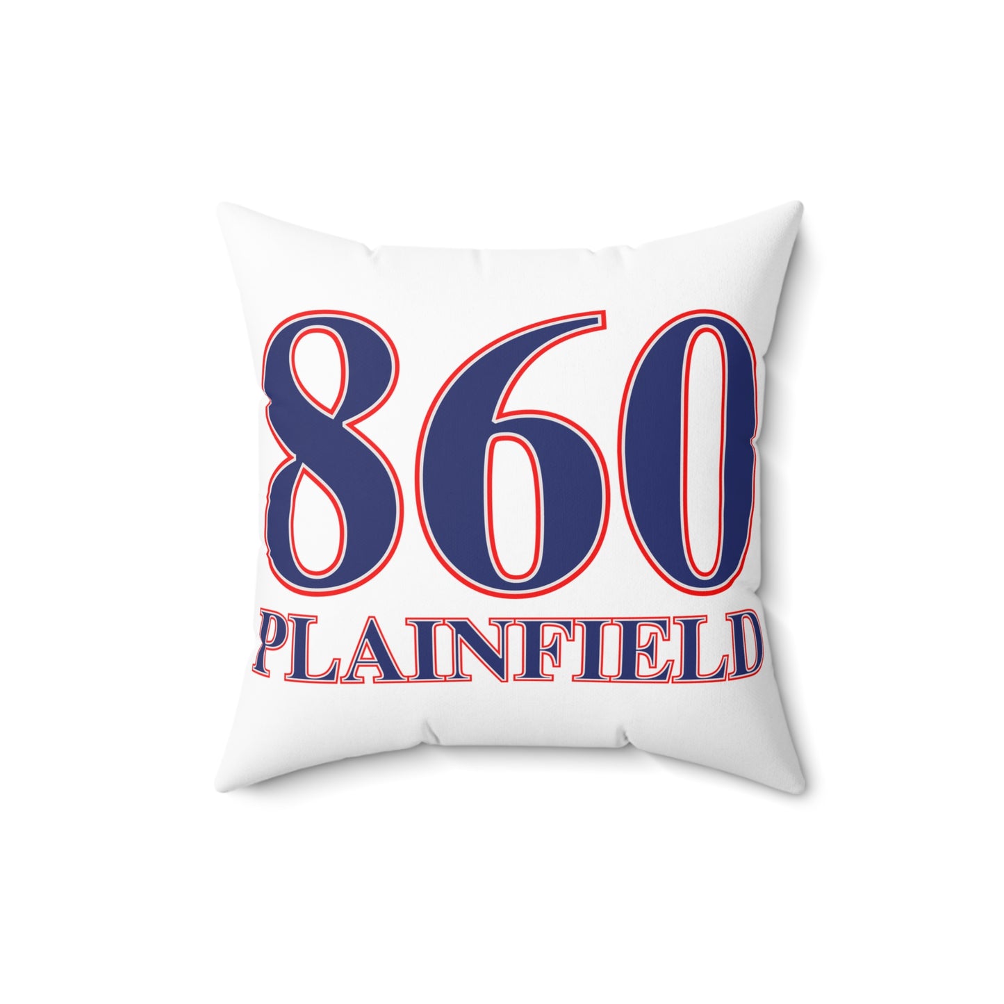 860 Plainfield Red, White & Blue Spun Polyester Square Pillow