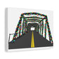 Saugatuck Bridge Lights Matte Canvas, Stretched, 1.25"
