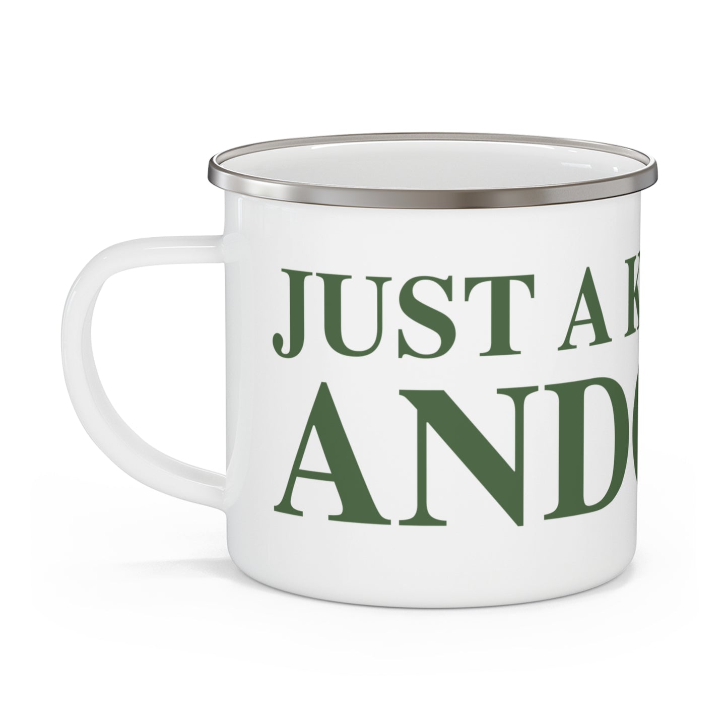 Just a kid from Andover Enamel Camping Mug