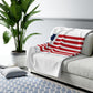 Woodbury Connecticut Flag Sherpa Fleece Blanket