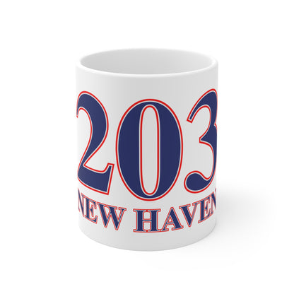 New Haven Red, White & Blue Mug 11oz