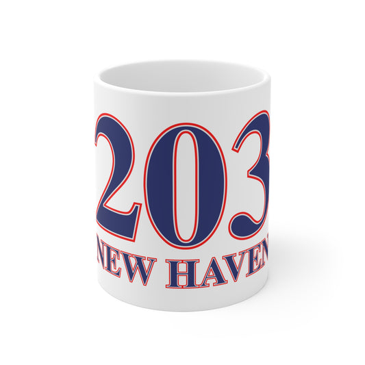New Haven Red, White & Blue Mug 11oz
