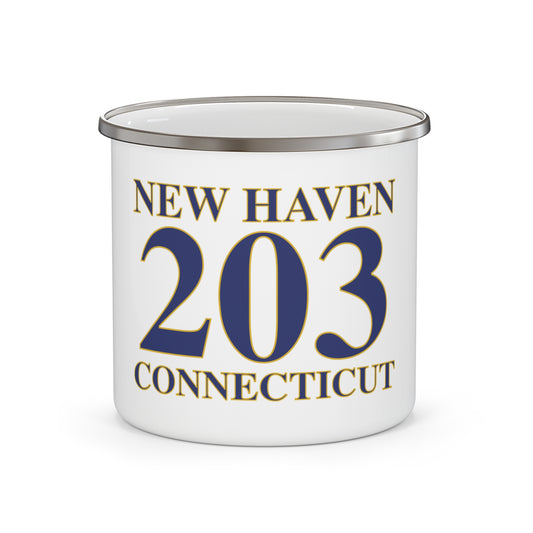New Haven 203 Connecticut Enamel Camping Mug