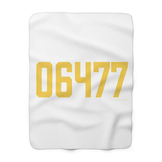 06477 Orange Connecticut  Zip Code Sherpa Fleece Blanket