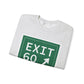 Vintage Exit 60 WCP Sign Unisex Heavy Blend™ Crewneck Sweatshirt
