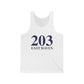 203 East Haven Unisex Jersey Tank