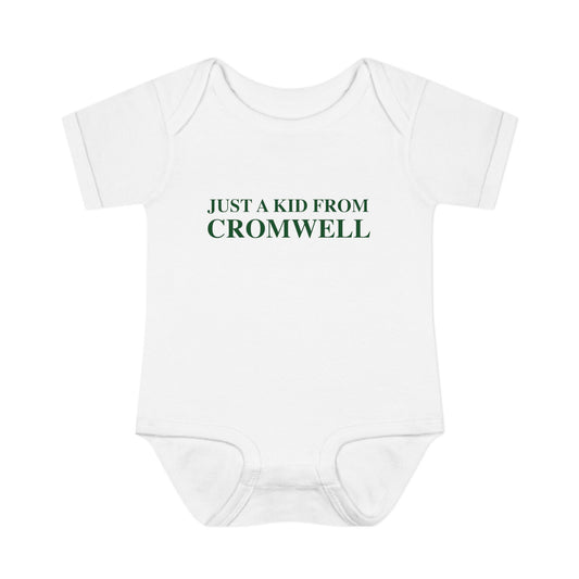 Just a kid from Cromwell Infant Baby Rib Bodysuit
