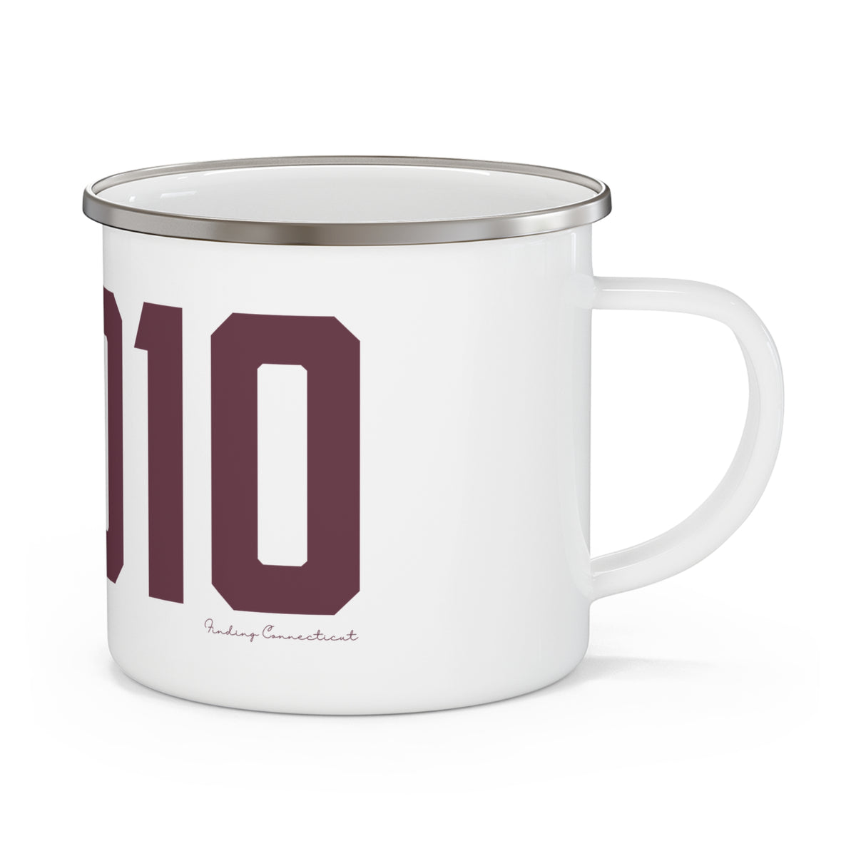 06010 Bristol Connecticut Zip Code Enamel Camping Mug