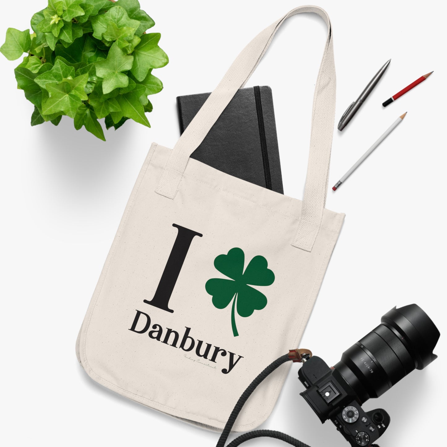 I Clover Danbury Organic Canvas Tote Bag