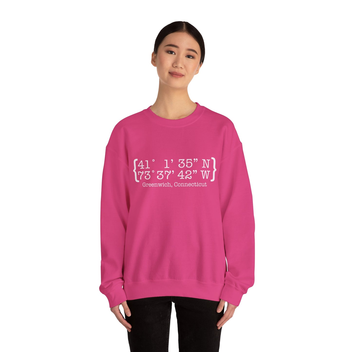 Greenwich Coordinates Unisex Heavy Blend™ Crewneck Sweatshirt